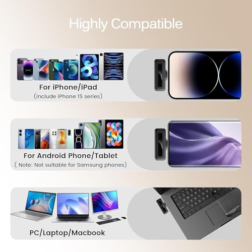 Image of Wireless 3-in-1 Mic Set for Mobile, DSLR & Laptop | Plug & Play Rechargeable Microphone for Compatible with Android, iPhone, Cameras, Laptop, YouTube, TikTok, Interview Live (J13-MIC)