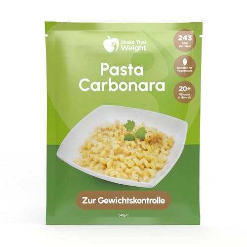 Shake That Weight - 10 Mahlzeiten, Eiweißreich, Kalorienarm, Mahlzeitenersatz zum Abnehmen, Herzhaft & Sättigend (Pasta Carbonara)
