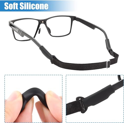 Adjustable Glasses Straps - 3 Pcs No Tail Adjustable Eyewear Retainer Glasse Strap, Eyeglasses Straps, Sunglasses Straps
