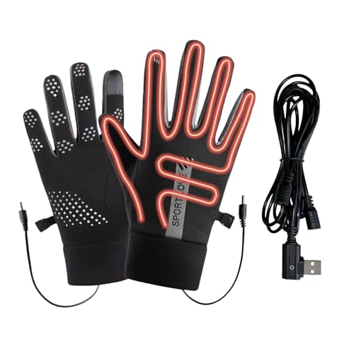 Gants chauffants USB avec 3 niveaux de température réglables pour l'hiver