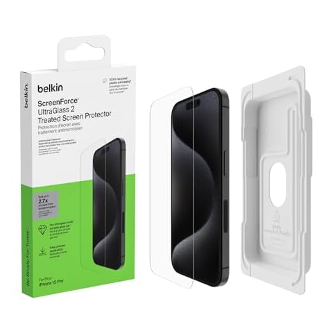 Belkin ScreenForce UltraGlass 2 for iPhone 15 Pro Cover