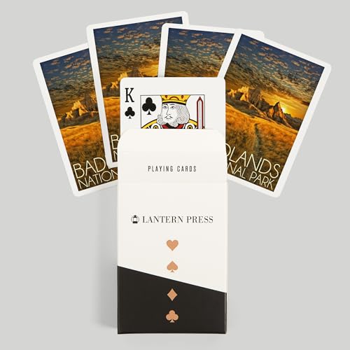 Lantern Press Badlands National Park, naipes póker 52 cartas miniatura 6