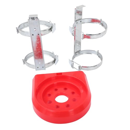 Vaguelly 消火器壁掛け具 重量対応属製ブラケット ベーススタンド付き 多用途取付可能 車載用 家用 オフィス用 公共施設向け耐久性保持器