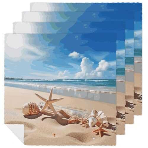 Servilletas de tela decorativas cuadradas 18x18 pulgadas pack 4 miniatura 1