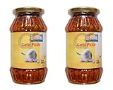 Ashoka Garlic Pickle - 500g (Pack of 2) | Authentic Indian Flavor Burst | Zesty Garlic Infusion | Handcrafted with Fresh Ingredients | Perfect Accompaniment to Meals