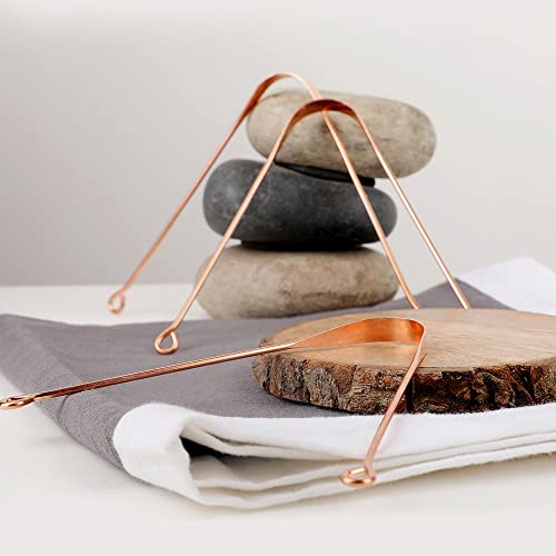 Healthandyoga(Tm) Qswipe Lite Copper Tongue Cleaners - Relief For Bad Breath And Oral Hygiene (Set Of 3) #TOP3