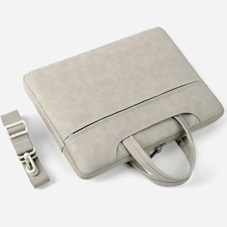 Lightweight Luxury Leather Bag for Laptop Business Documents Handbag Briefcase New Shoulder image 5