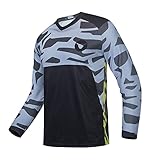 langarm trikot rennrad herren [Material] - Das Trikot besteht aus 100% Polyesterfaser mit weicher Textur und hoher Elastizität. Das Fußball-Mesh-Designmaterial bietet eine sehr atmungsaktive Funktion, und angenehm zutragen.