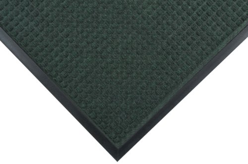 Notrax 166 Guzzler Rubber-Backed Entrance Mat, for Home or Office 3' X 5' Hunter Green, Model Number: 166S0035GN
