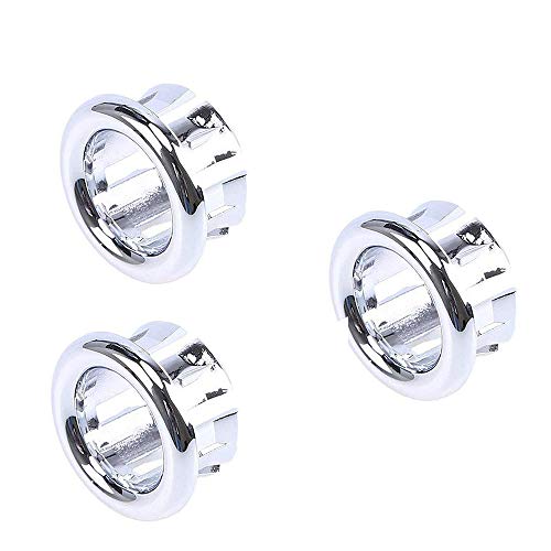 3Pcs Replacement Bath Sink Holes Round Overflow Drain Caps Cover Durable Sink Basin Trim DIY Garden Hand Tools Beautiful Design