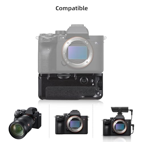 ERYUE �o�b�e���[�O���b�v�z���_�[ ���肩�y�� �U/ A7R4 A7M4 A7RM4 A1 �p - �c�ʒu�B�e�p�̏c�^�o�b�e���[�O���b�v - �f���A���o�b�e���[�X���b�g�A�v���̎ʐ^�ƌ���