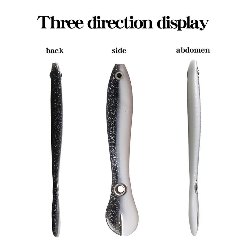 Lourand Vissen Lokt Zacht Visaas met Langzaam Zinkend Voor Bas Forel Topwater Drijvende Kunstmatige Levensechte Visgerei Baits voor Zoetwater Zoutwater 5PCS - Image 6