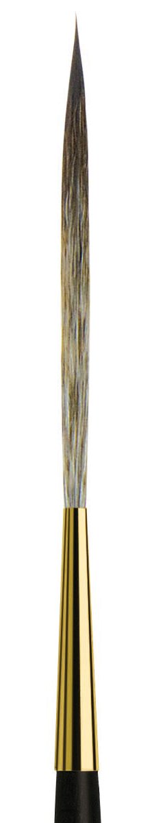 da Vinci Graphic Design Series 706 Short Stroke Brush, Pointed Tip Synthetic Imitation Squirrel with Extra-Short Black Handle (706-8)