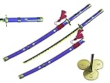 41” Anime Roronoa Zoro Metal Enma Yama Real Samurai Sword Katana Cosplay Blade (1 Sword per Order)