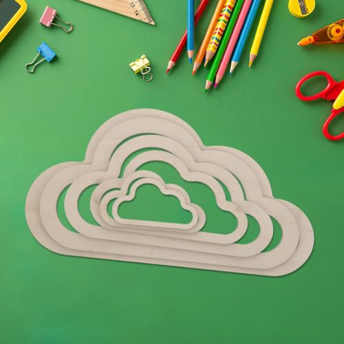 Aros de madera de nube Operitacx: 14 piezas para atrapasueños y macramé 6