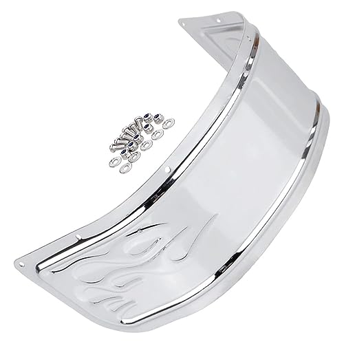 Jupe de garde-boue avant pour Harley Touring, look flamme chrome