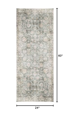 Tapete corredor GENIMO 2x5 lavable antideslizante boho miniatura 2