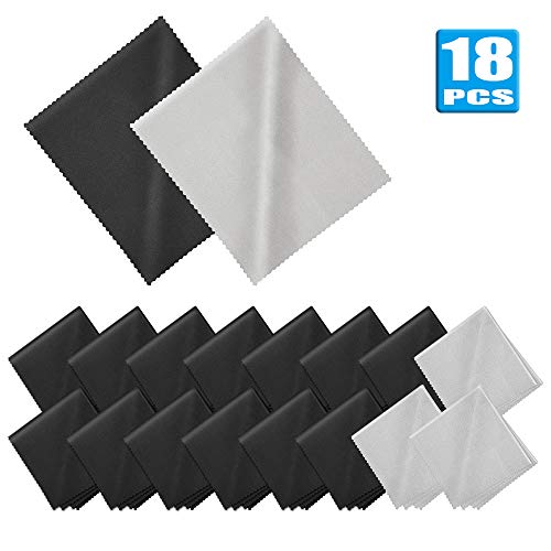 Ablethe 18 Pack Premium Microfiber Cleaning Cloths, Lintfree Fiber Cleaning Cloth for Cleaning