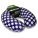 World's Best Feather Soft Microfiber Neck Pillow, Purple Dot