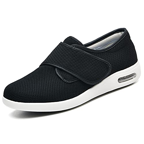 W&LESVAGO Women's Wide Width Diabetic Shoes, Breathable Lightweight Walking Sneakers for Edema Arthritis Swollen Feet