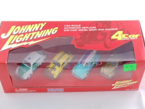 Johnny Lightning Volkswagen VW Bug 4 Car Box Set Beetle