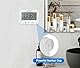Focenat Dusch Timer, wasserdichte Duschuhr, Badezimmer Uhr Digital, Badezimmeruhr mit Saugnapf, Duschuhr mit Temperatur und Feuchtigkeitsanzeige, Digitaler Küchen Countdown Timer, Batteriebetriebene