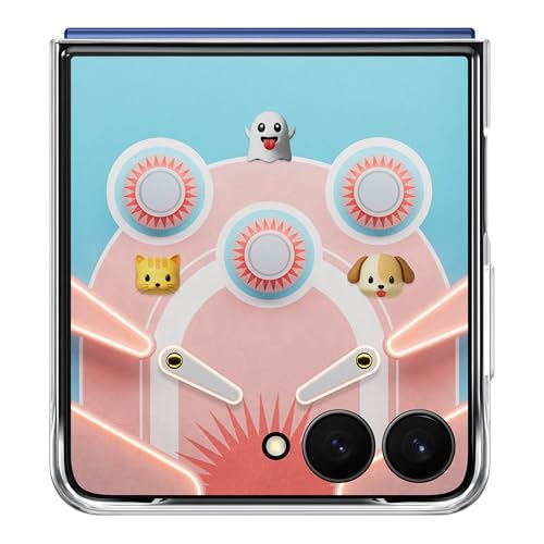 Image of Samsung Galaxy Z Flip7 Flipsuit Phone Case, Protective Cover, Interchangeable Card, LED Lights, Customizable Designs, US Version, Transparent