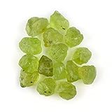 30 carats Natural Raw Peridot Crystal Gemstone, Chakra Healing Crystal, Rough Crystals and Gemstone, Birthstone Crystal for Jewelry Making Supplies, DIY Crafts, Loose Gemstones Christmas Gift