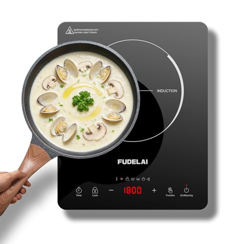Portable Induction Cooktop with 20 Settings Child Lock