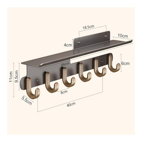 Perchero de pared para colgar ropa sin dañar la pared con taladros 3