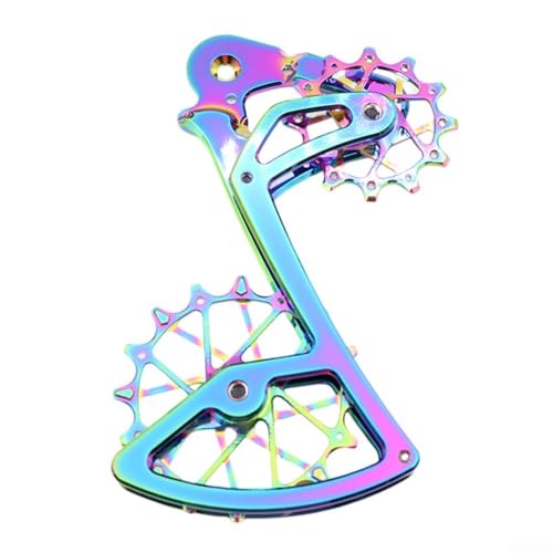 Placa guía de desviador trasero mecanizado CNC con poleas para bicicleta de montaña SRAM de 11/12 velocidades ()