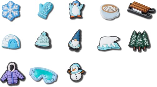 Crocs Winter Wonderland 13 Pack G1059000-MU de breloques Jibbitz multicolores pour sabots