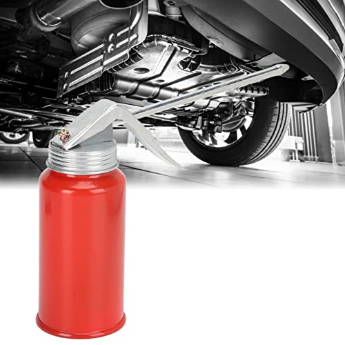 2Pcs Cold Rolled Steel Hand Pump Oil Cans Fast Oiling 200ml Capacity for Motorcycles Automobiles Home Appliances