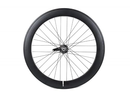 Jeu de Roues Santafixie 700C 60 mm – Frein à Rétropédalage – Pignon 16 Dents – Aluminium – Profil Haut (Noir)