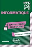  Informatique. MPSI-PCSI-PTSI
