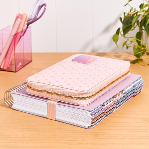 Erin Condren Ultimate Planny Pack - Planner Accessory Pouch. Inside Pockets and Extended Metal Zipper. Elastic Band to Secure Around Planner. Vegan Leather Organizer2