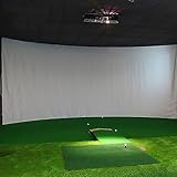Grand écran d'impact pour simulateur de balle de golf, écran de projection, taille 300 x 400 cm