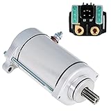 waltyotur Starter with Relay Solenoid Replacement for Suzuki VL1500 VL1500B Intruder 1500 1998-2004