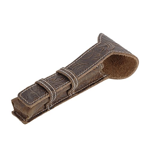 Anself Brown Cowhide Safety Razor Leather Case Classic Double Edge Shaving Leather Pouch Razor Holder Bag