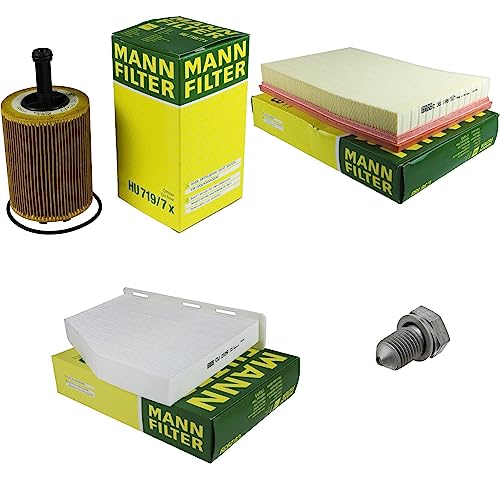 EISENFELS Filter Set Inspektionspaket erstellt mit MANN-FILTER Ölfilter HU 719/7 x, Luftfilter C 36 188, Innenraumfilter CU 2939, Verschlussschraube