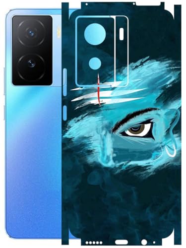 Image of AtOdds - Full Body Back Screen Guard Protector Film - Lamination Wrap Skin Sticker Compatible with IQOO Z7 (5G) | Scratchproof Matte Finish (Mahadev)