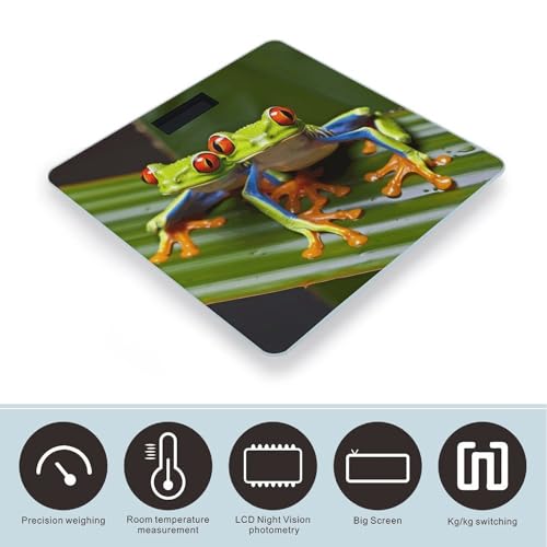 Báscula digital de baño con plataforma de vidrio templado miniatura 3