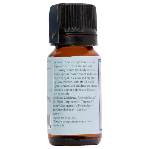 Aceite esencial de árbol de té orgánico 0.33 FL Oz miniatura 2