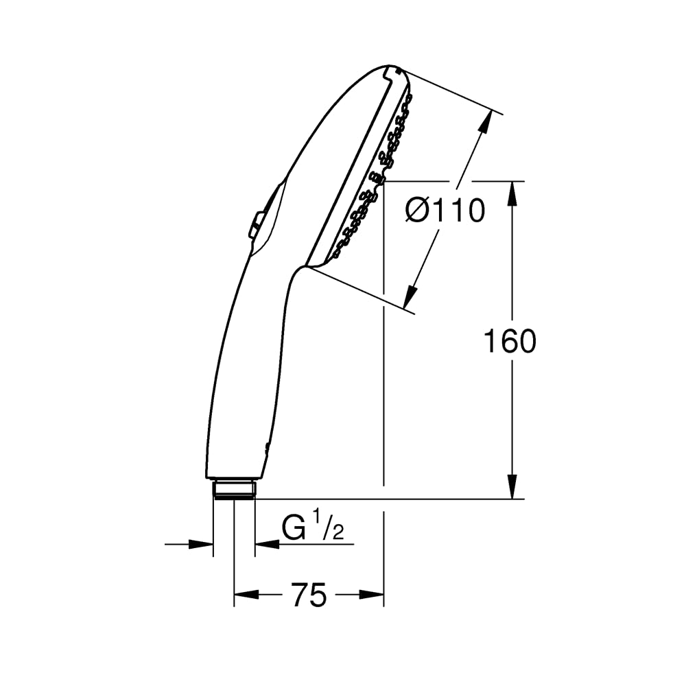 GROHE Tempesta 110 - Alcachofa de ducha (2 tipos de chorro)