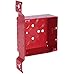 Hubbell-Raco 911-4 4" Square, Red Alarm Box, Welded, Depth: 2-1/8", Metallic