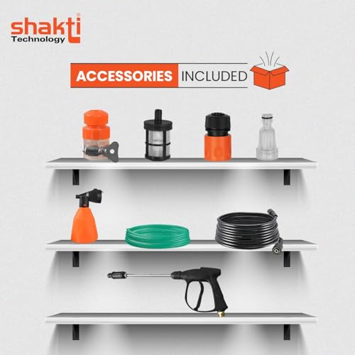 Image of Shakti Technology High Pressure Car Washer Machine for Cleaning Home, Car & Bike (S1)