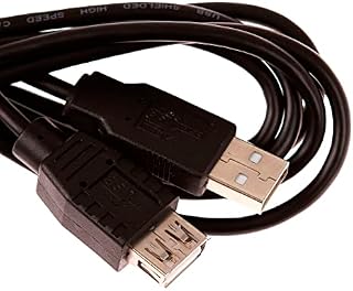 CDL Micro 1m 3' Feet USB 2.0 A Male to A Female A-A Extension Cable/Lead/Wire Black