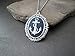 Handmade Nautical Anchor Cameo Necklace