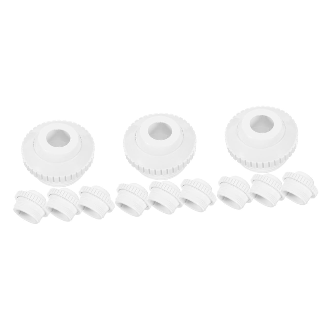 Kisangel 3 Juegos Chorros De Masaje para Piscina Bomba De Piscina Inflable Jetnozzle Jet Nozzle Ajuste De La Corriente De La Piscina Boquilla De Plástico para Piscina El Plastico 4 Uds * 3