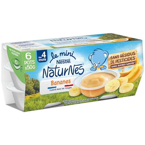 NESTLÉ BÉBÉ - MINI BANANES DES 4-6 MOIS 6x50g